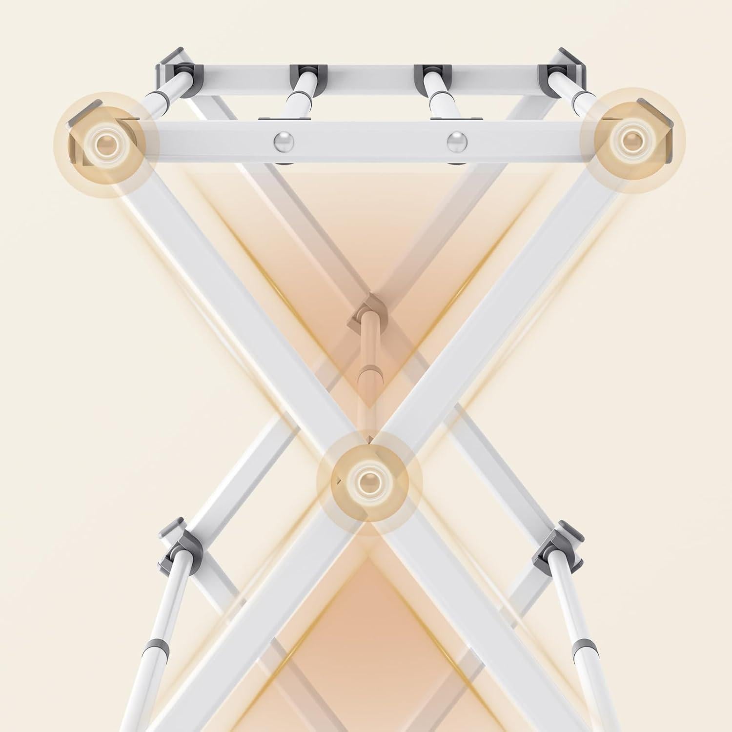 Estante de Secado de Ropa APEXCHASER Plegable Expandible 3 Niveles