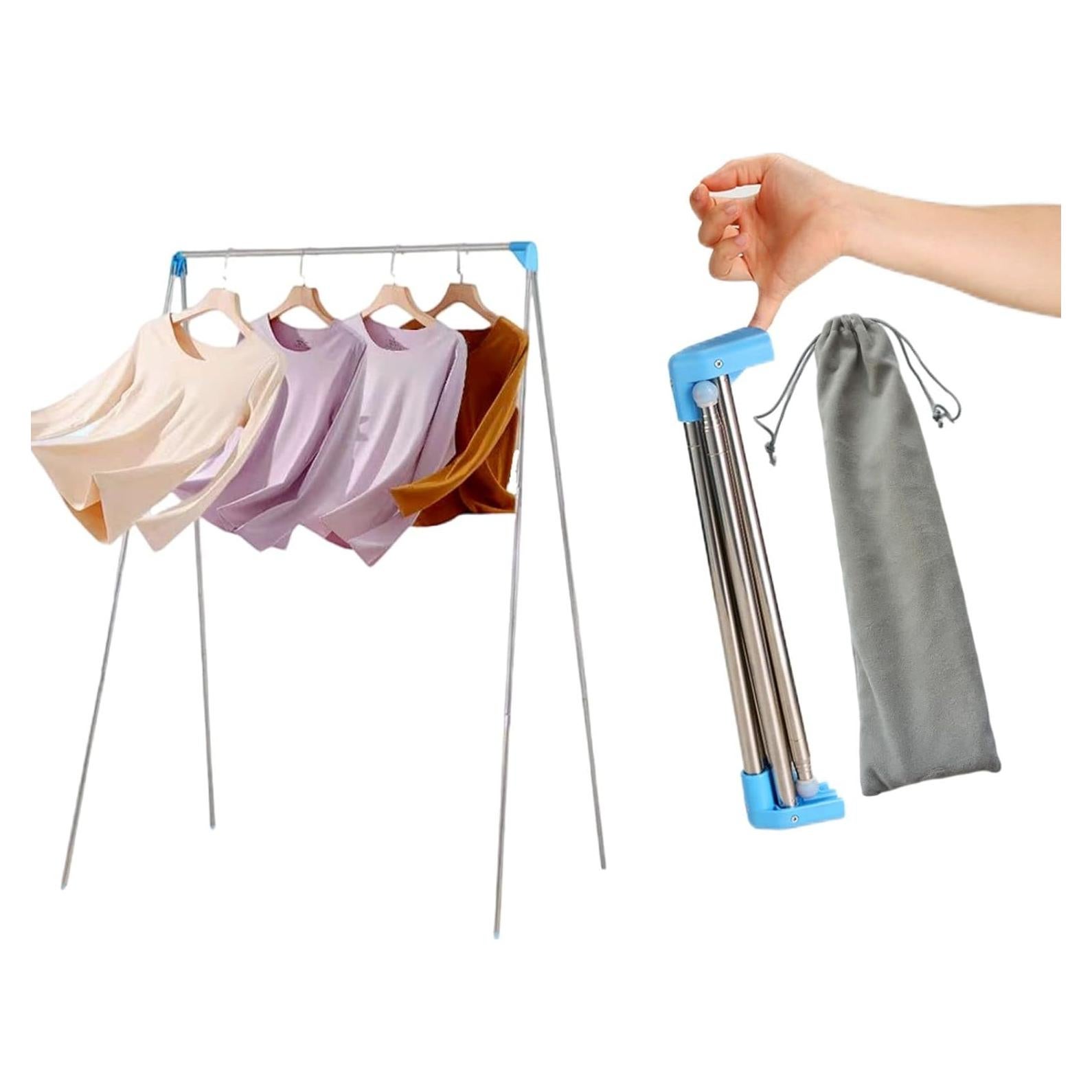 Perchero Plegable Lmaray para Secar Ropa 135 cm Portátil