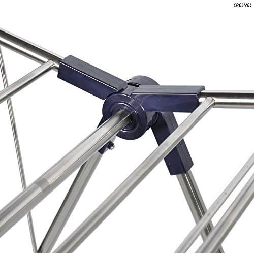 Estante Secar Ropa Plegable Cresnel Acero Inoxidable 76.2x111.8cm