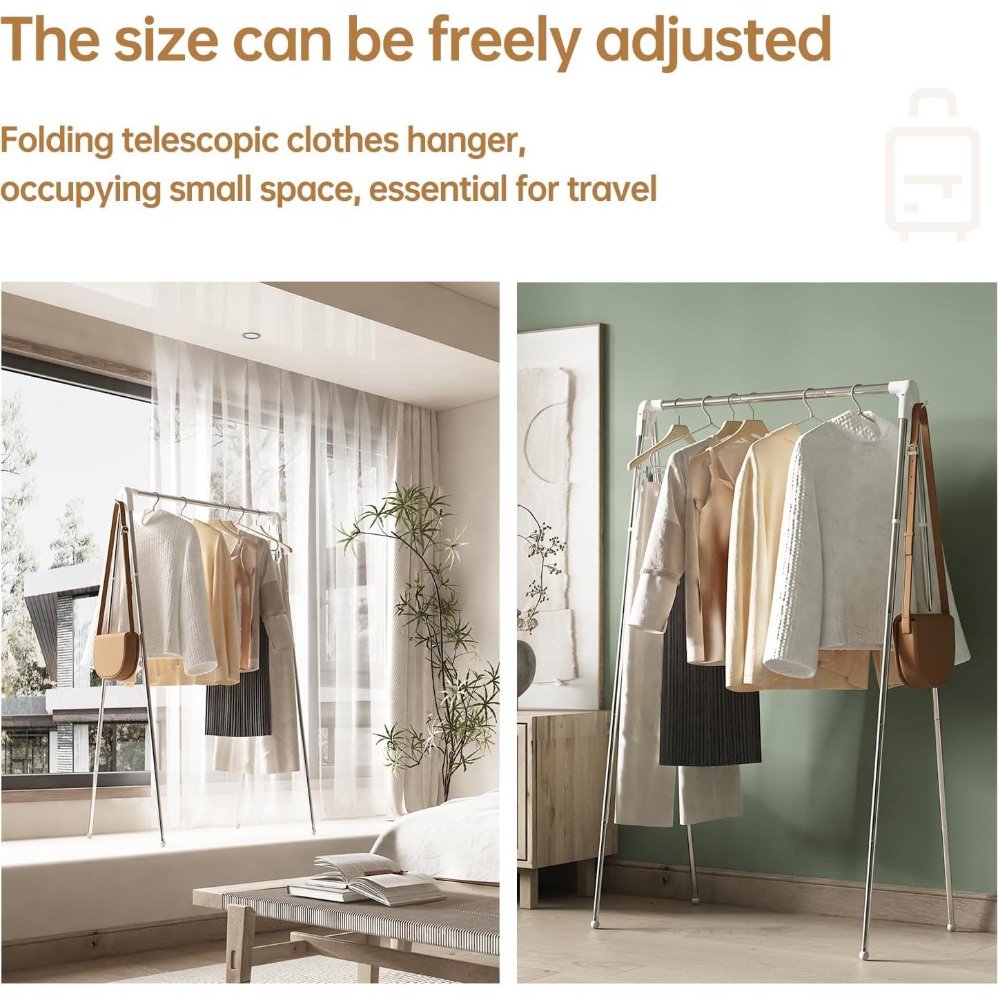 Estante Plegable para Secar Ropa Heekaby - Acero Inoxidable 135cm