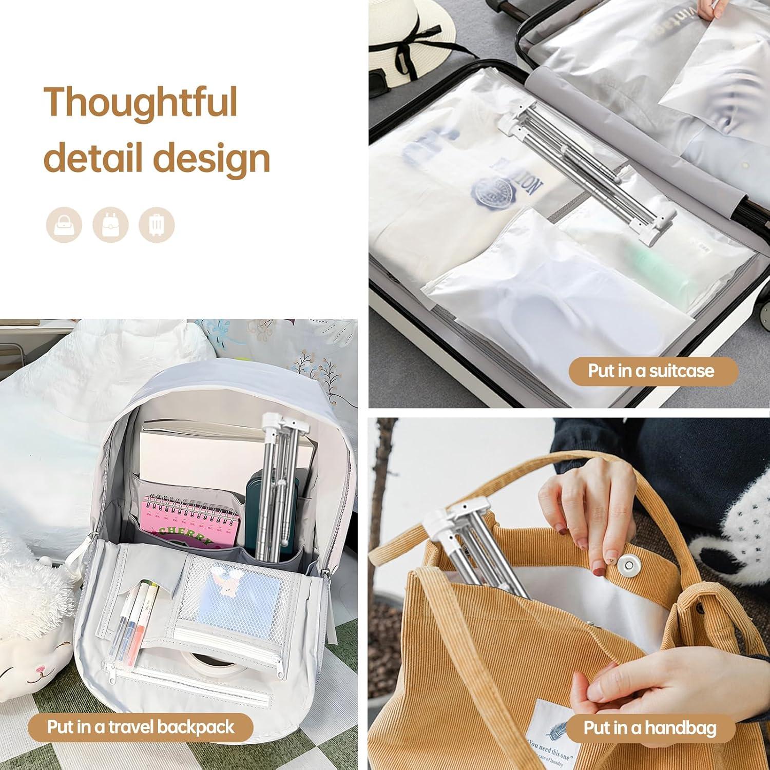 Estante Plegable para Secar Ropa Heekaby - Acero Inoxidable 135cm