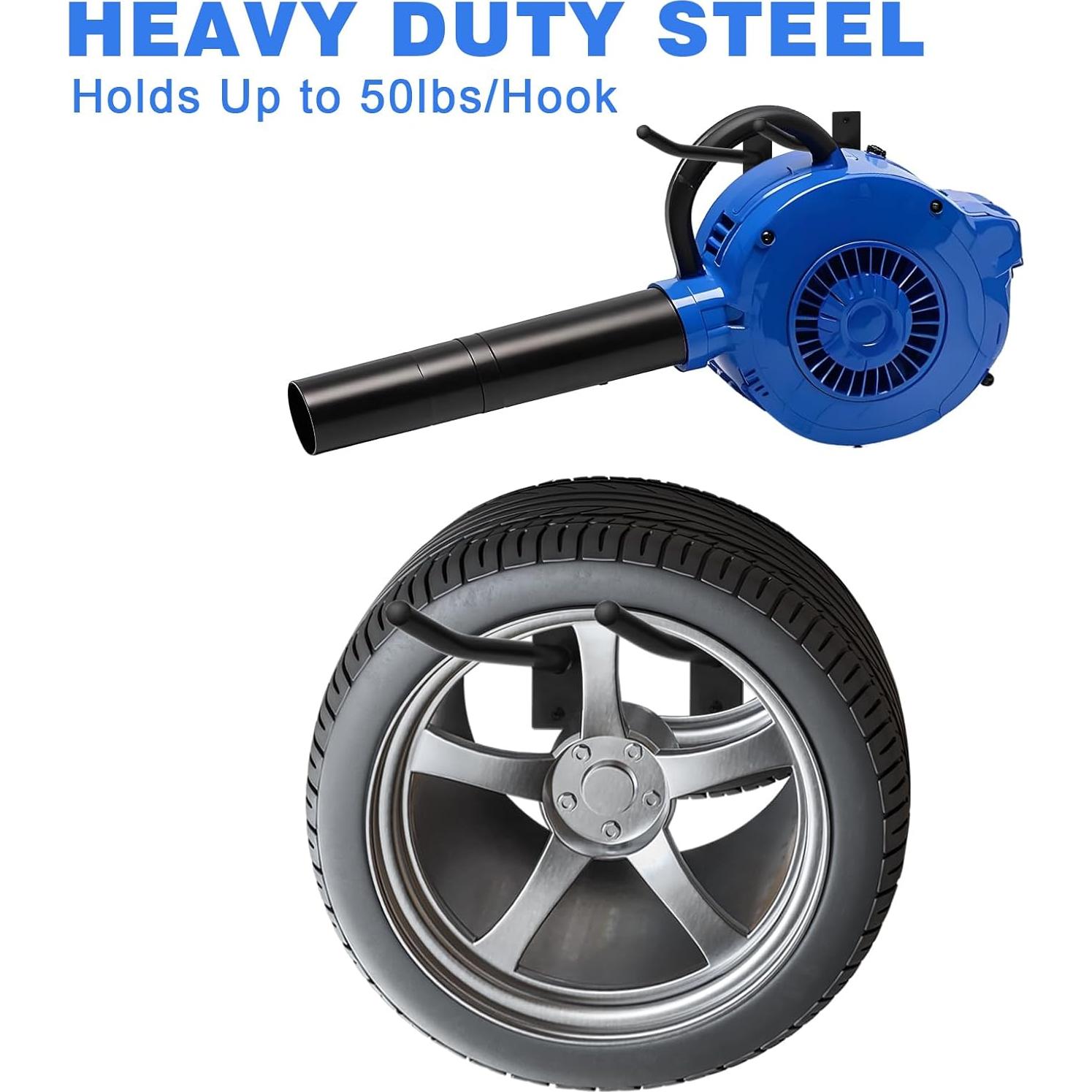 Estante de Almacenamiento para Sillas Plegables MEIPEIQIZHI Negro