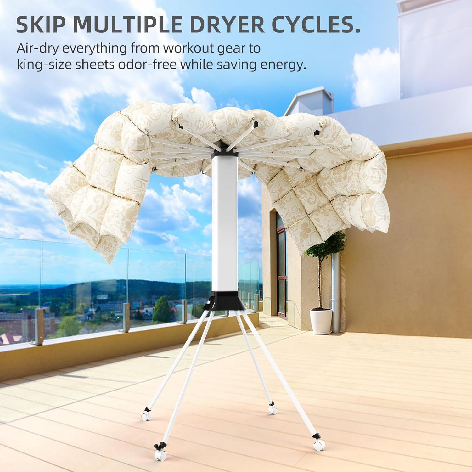 Estante Plegable para Secar Ropa Fendia FCD01 30kg Blanco