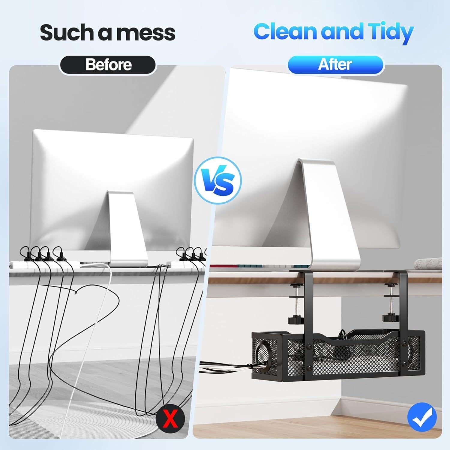 Bandeja de gestión de cables Orapoke 34x11.7cm Negro