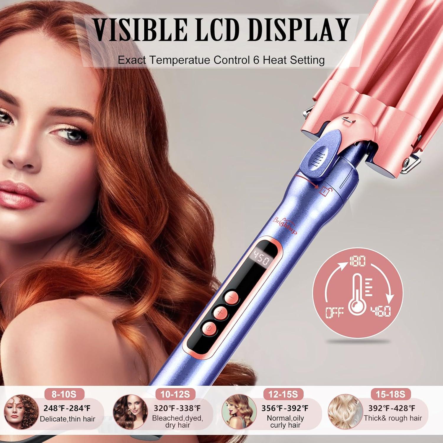 Rizador de Cabello Brightup 5 en 1 con Barriles Intercambiables