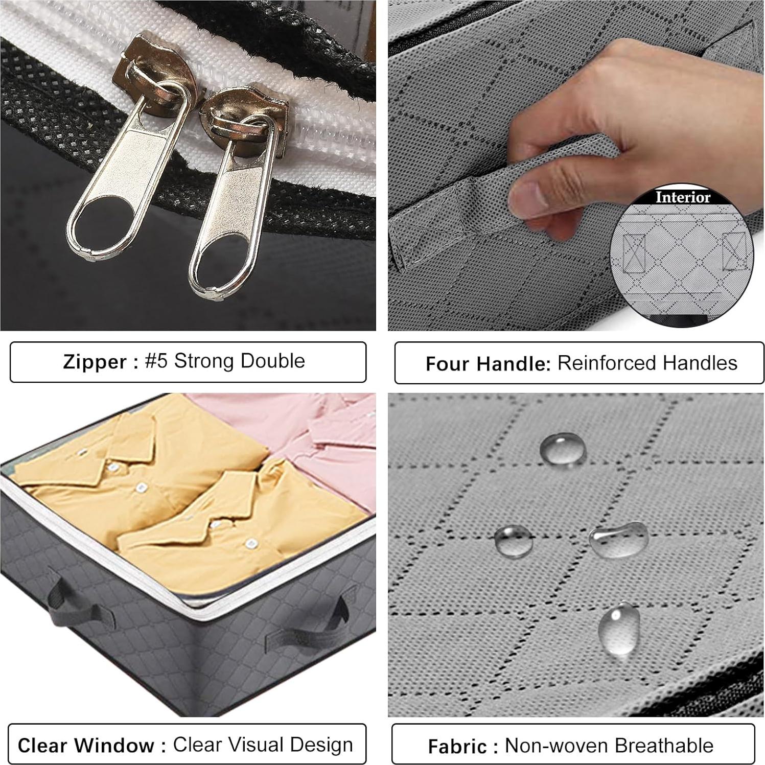 Contenedores de Almacenamiento Bajo la Cama BiCINE 90L - 4 Piezas