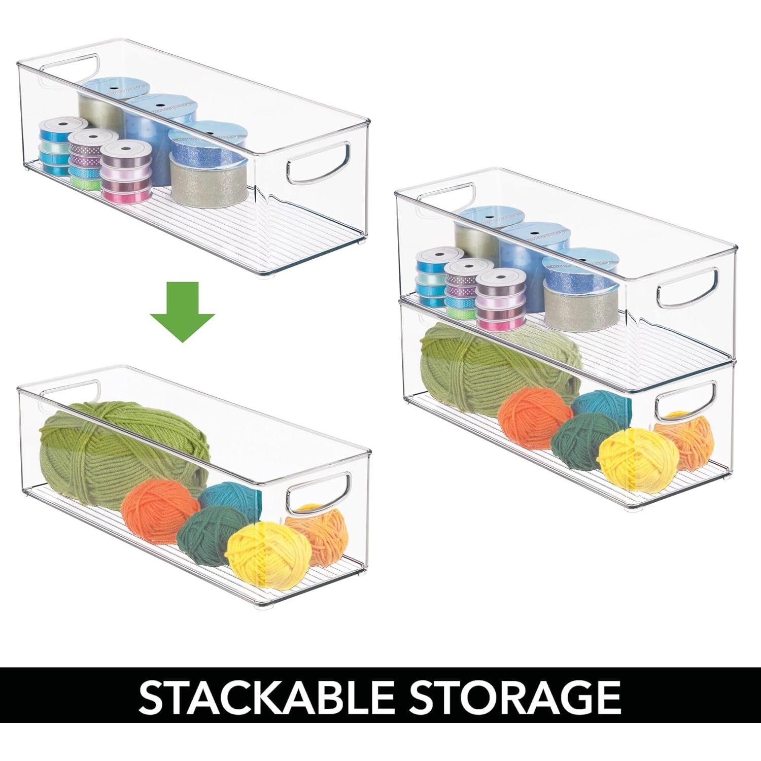 Recipiente de Almacenamiento Apilable iDesign 40,6x15,2x12,7cm