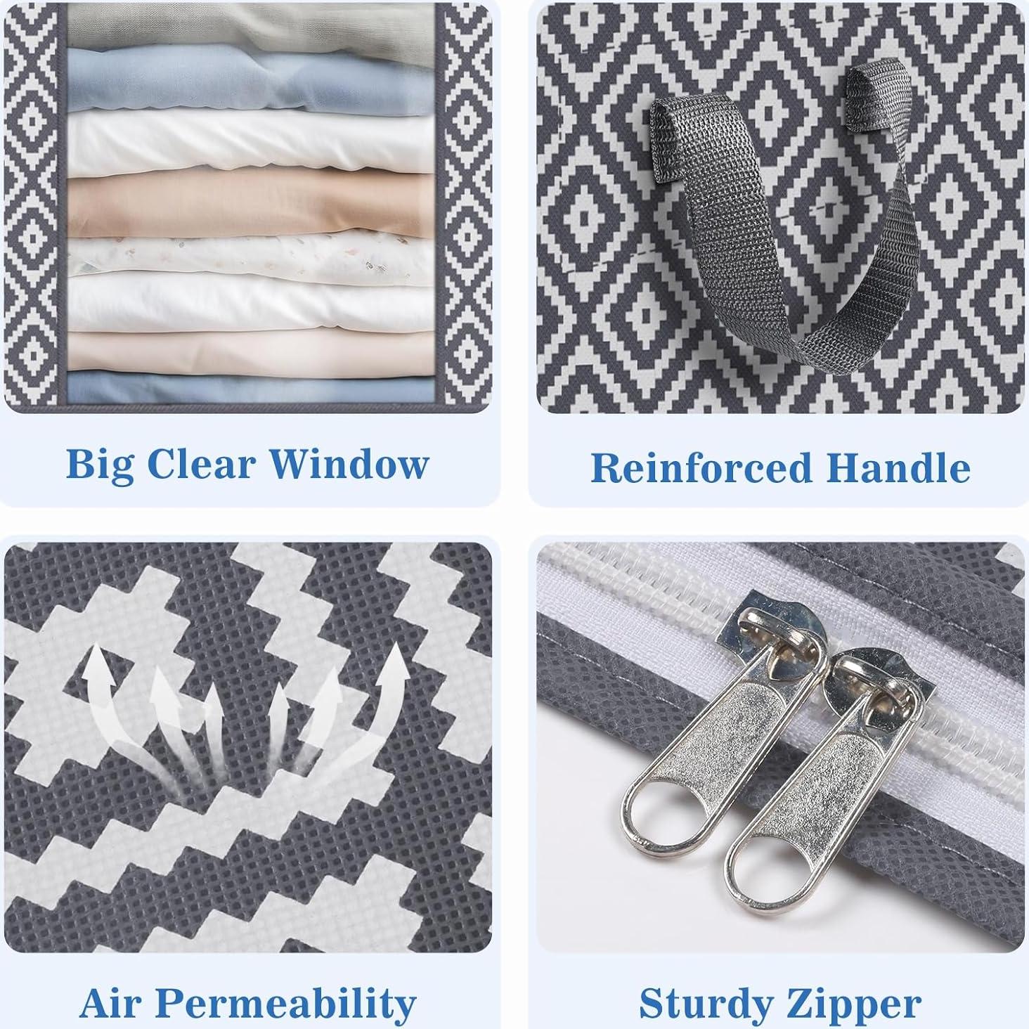 Bolsas de Almacenamiento Plegables 100L 3 Pack StorageTastic Gris