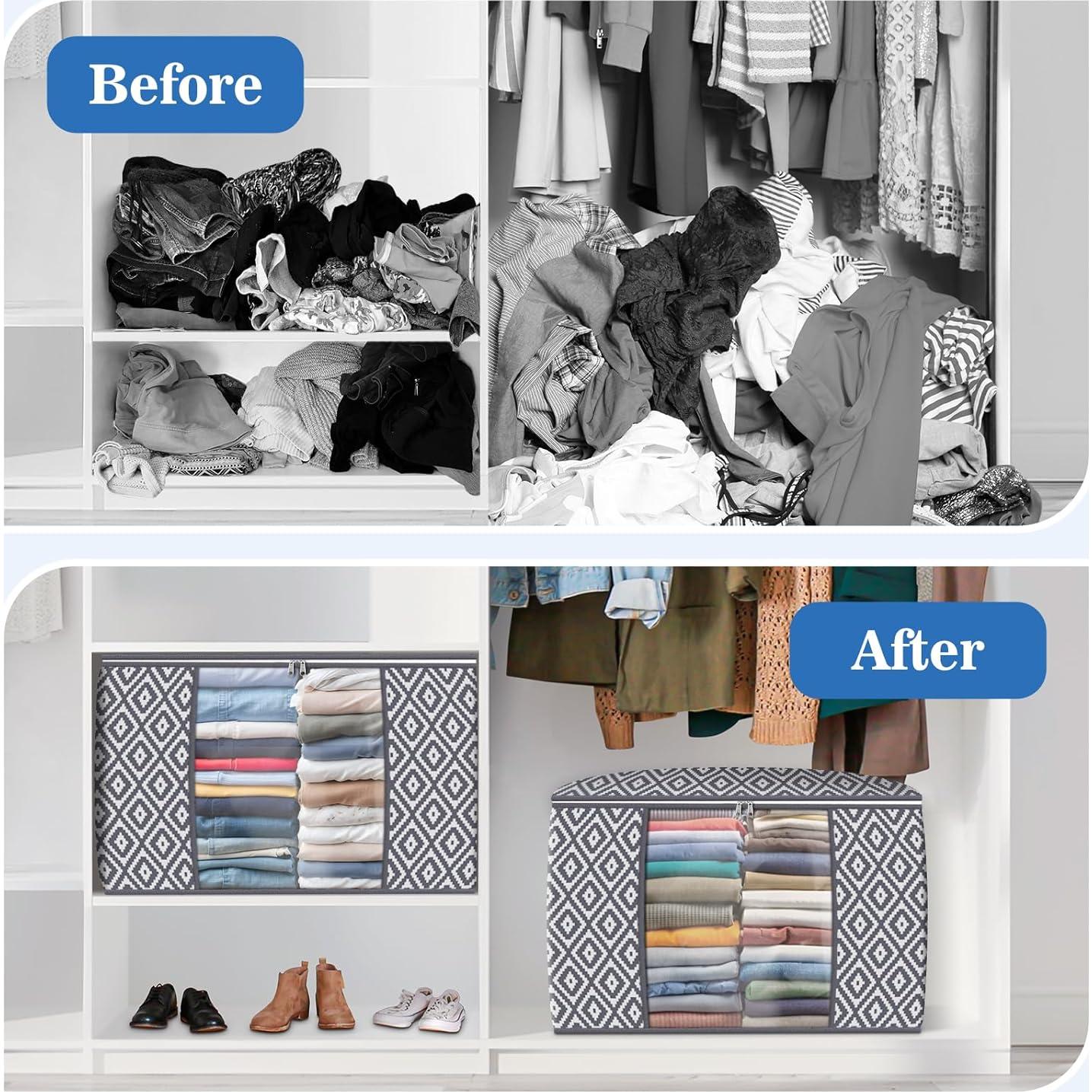 Bolsas de Almacenamiento Plegables 100L 3 Pack StorageTastic Gris