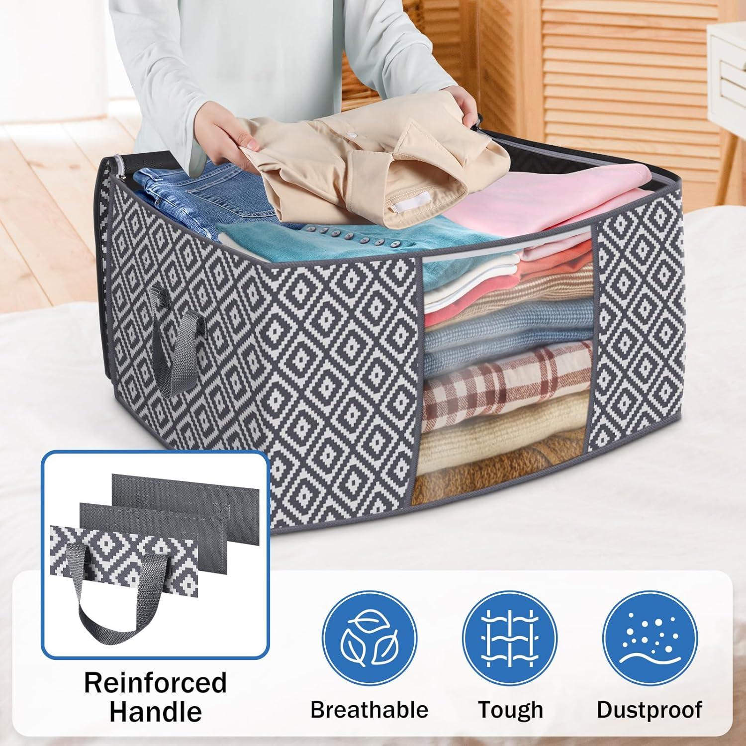 Bolsas de Almacenamiento Plegables 100L 3 Pack StorageTastic Gris