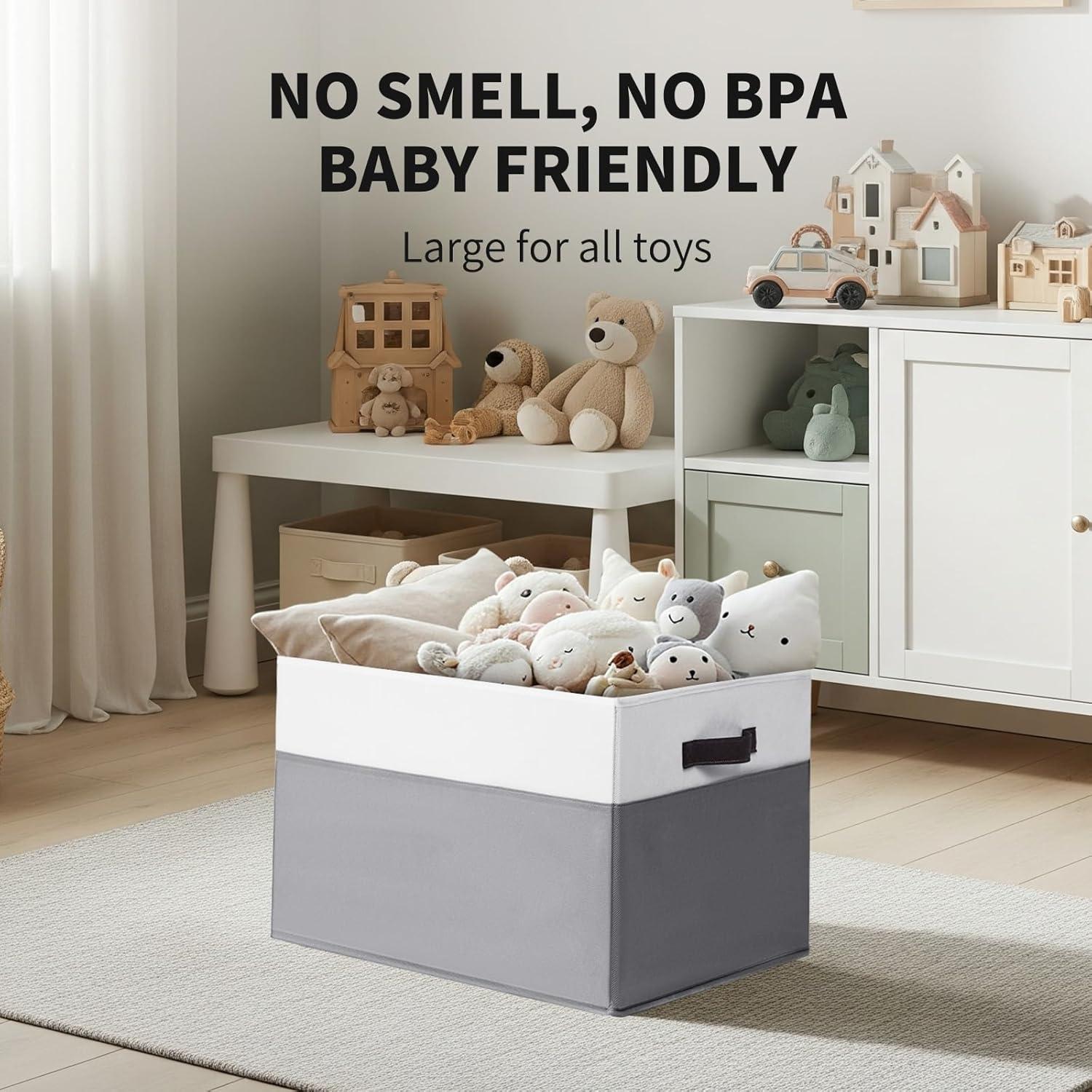 Cestas de Almacenamiento Jumbo Criusia 2 Pack 70L con Tapa