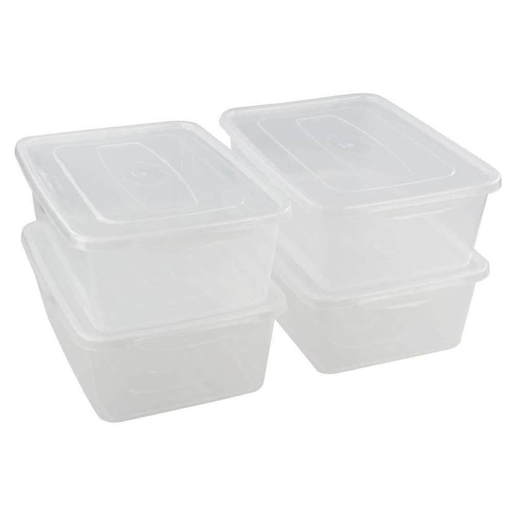 Contenedor de Almacenamiento Jekiyo 14 Qt, 4 Piezas Transparentes