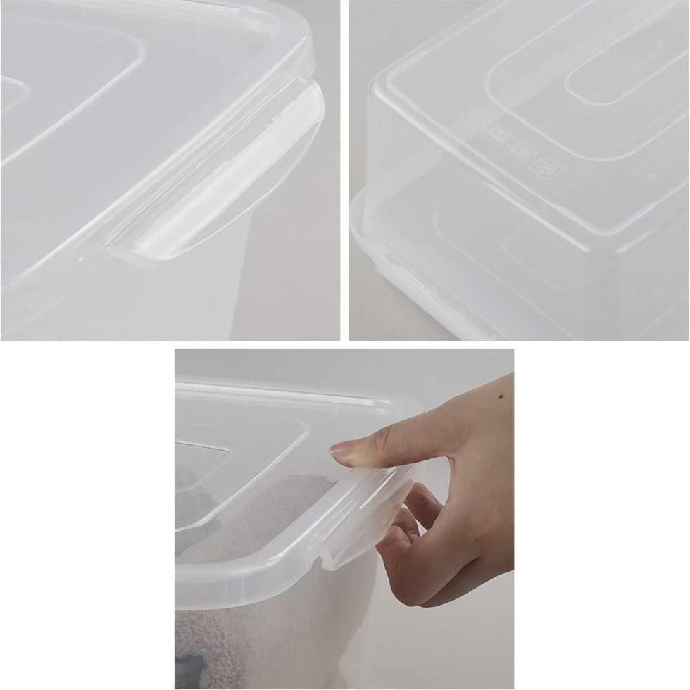 Contenedor de Almacenamiento Jekiyo 14 Qt, 4 Piezas Transparentes