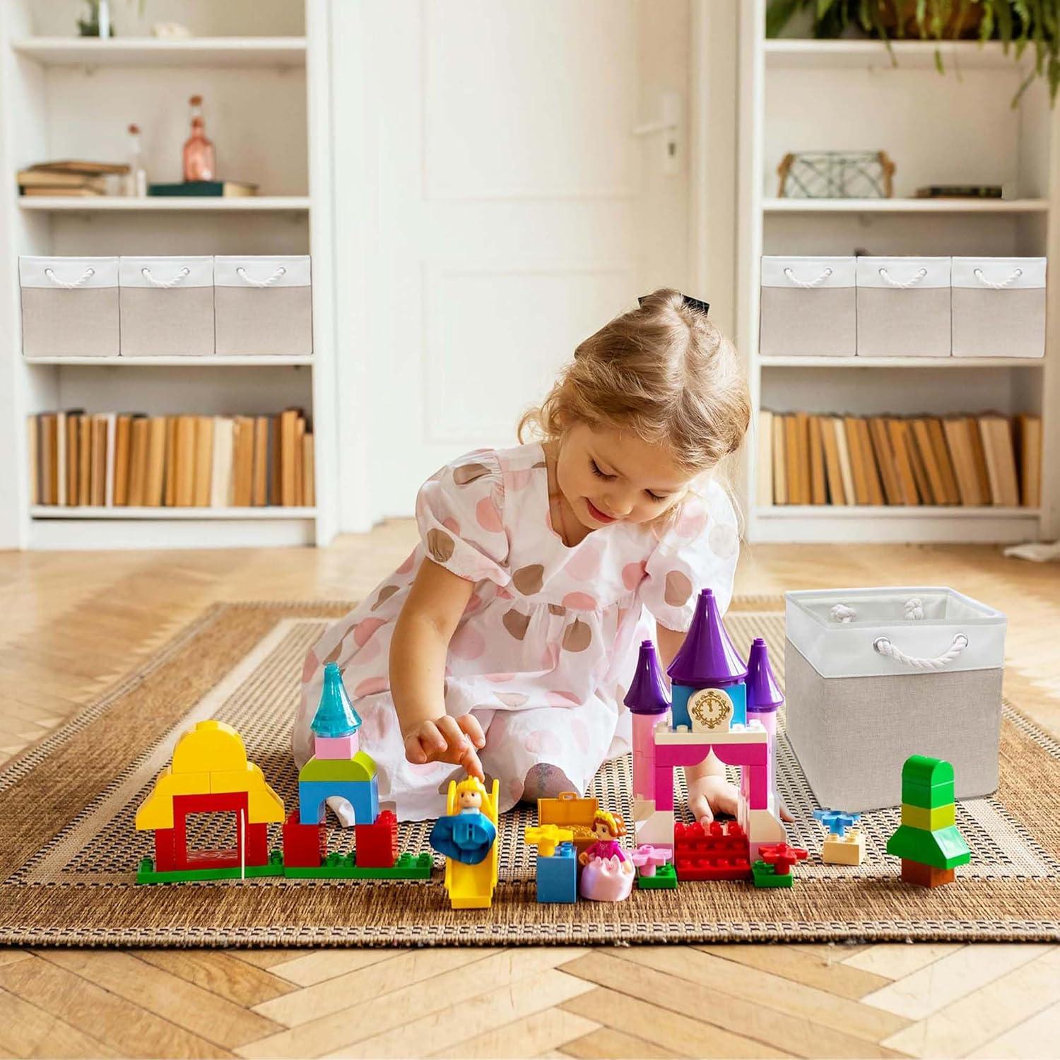 Paquete de 6 Cajas de Almacenamiento Cubo 28 cm MANCHUANG