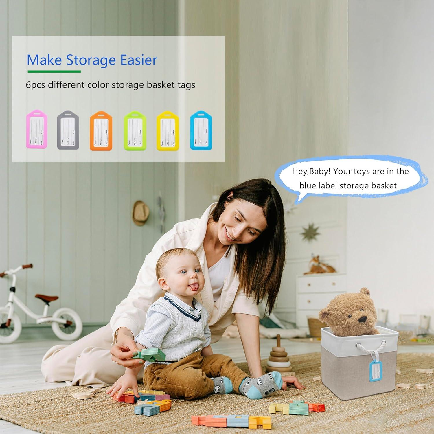 Paquete de 6 Cajas de Almacenamiento Cubo 28 cm MANCHUANG