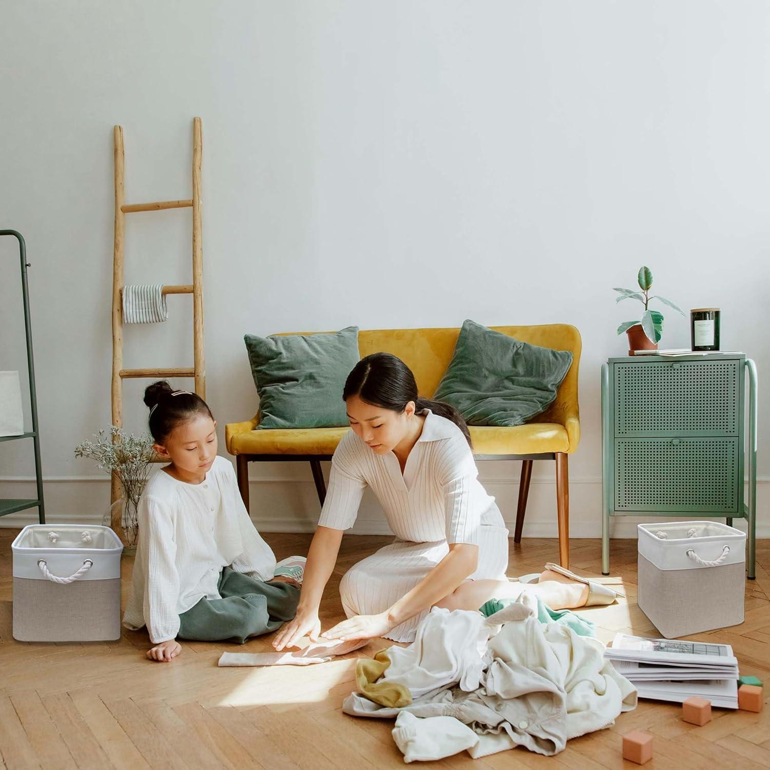 Paquete de 6 Cajas de Almacenamiento Cubo 28 cm MANCHUANG