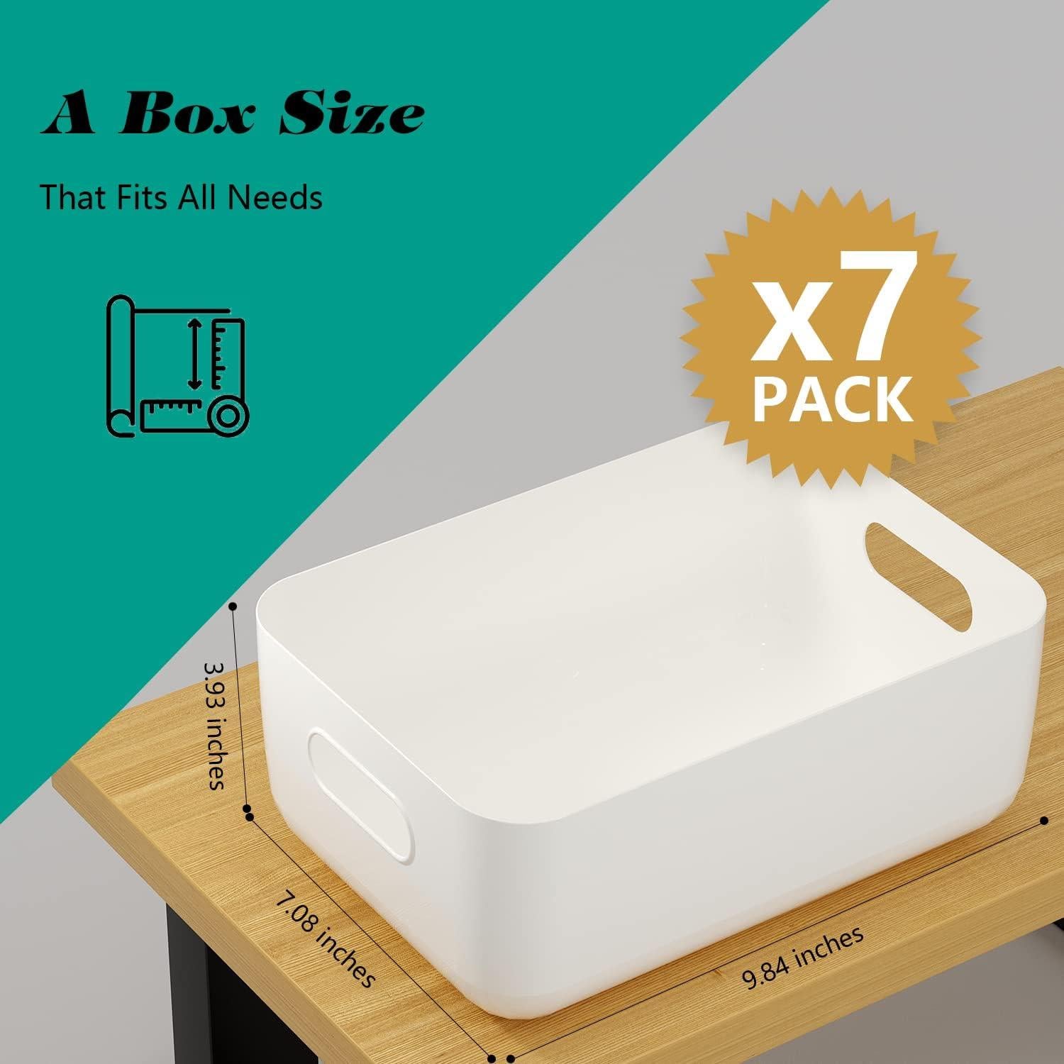 Cajas de Plástico OWill 7 Pcs 4.2 L Multicolor para Organización