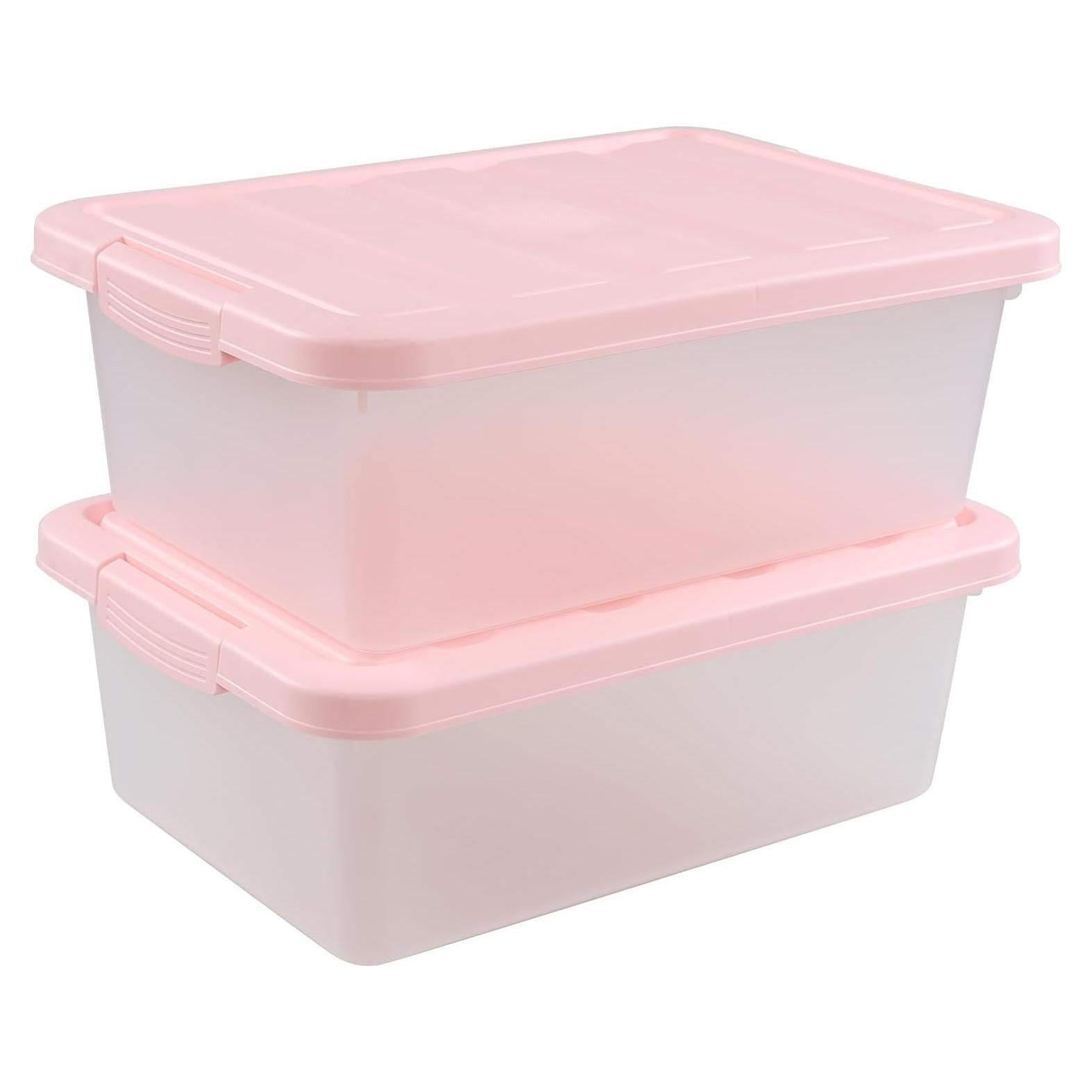 Caja de Almacenamiento Plástica Qqbine 14 Cuartos 2 Paquetes