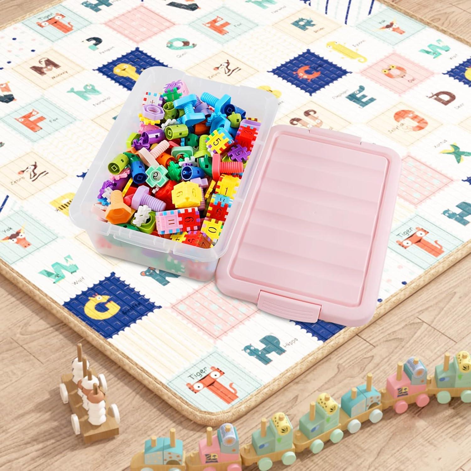 Caja de Almacenamiento Plástica Qqbine 14 Cuartos 2 Paquetes