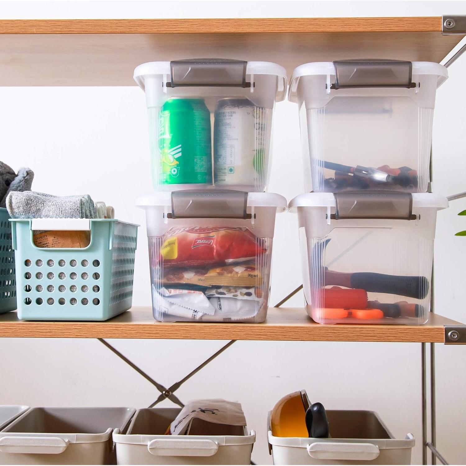 Citylife 4 Paquetes de Contenedores de Almacenamiento 6QT