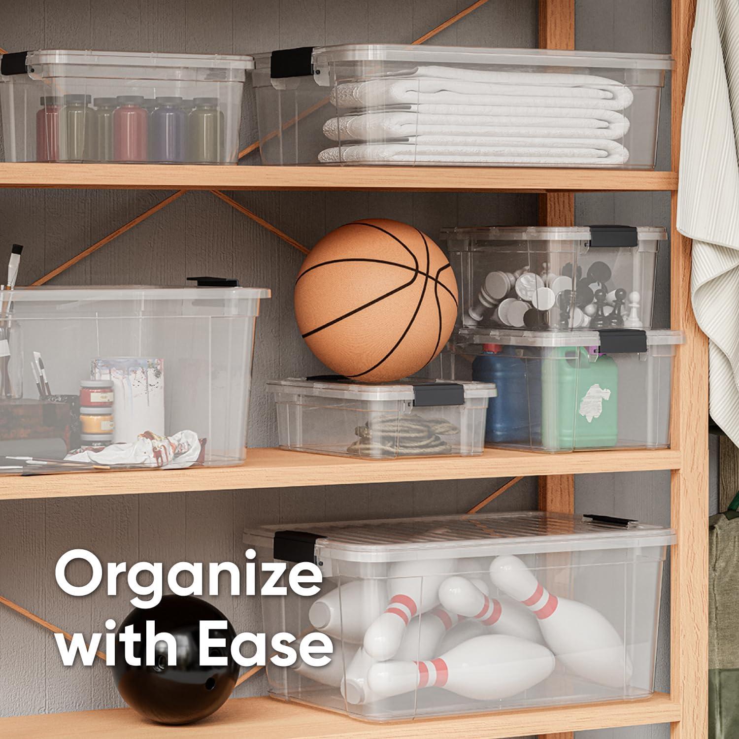 Bin de Almacenamiento Superio 10.43L Transparente Apilable