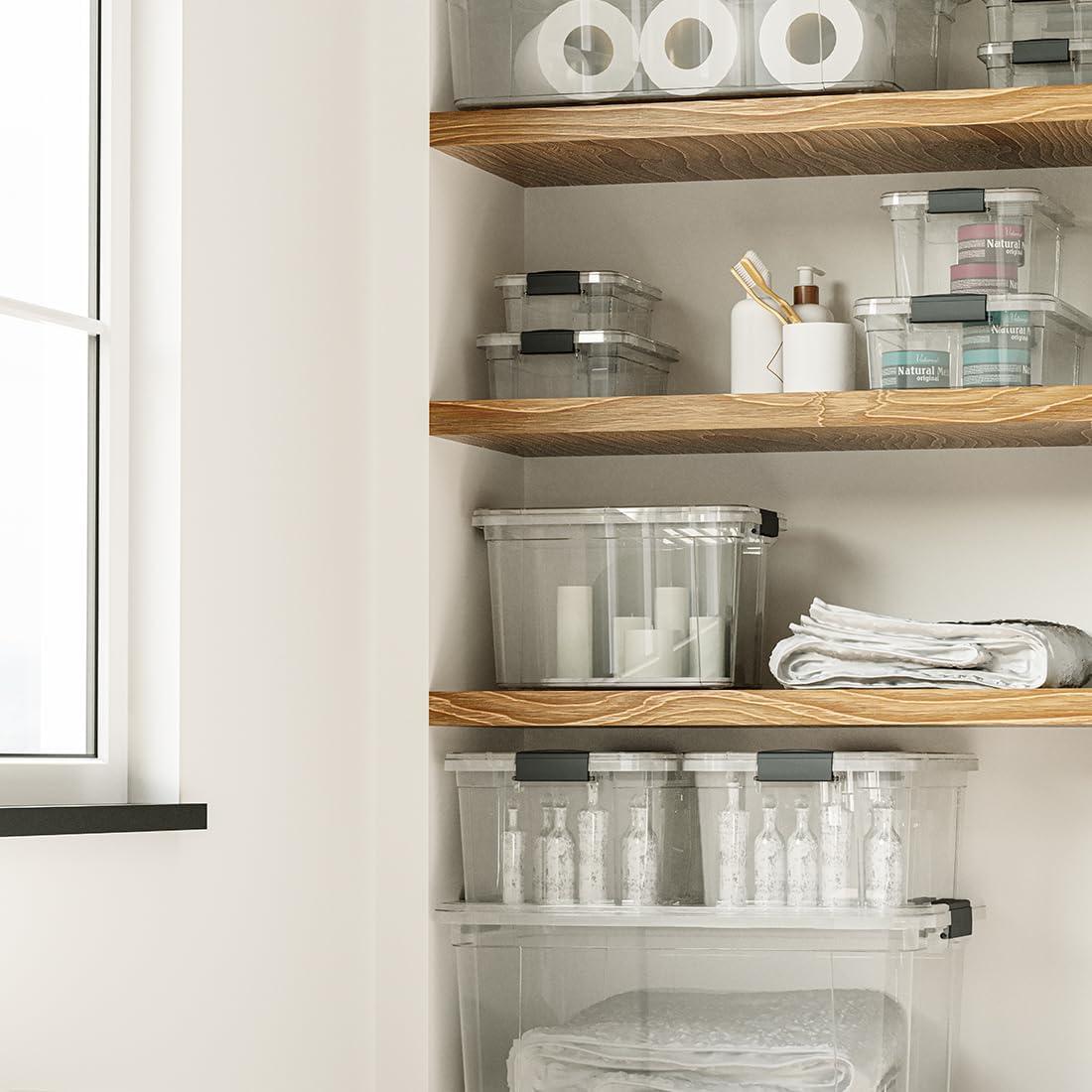 Bin de Almacenamiento Superio 10.43L Transparente Apilable