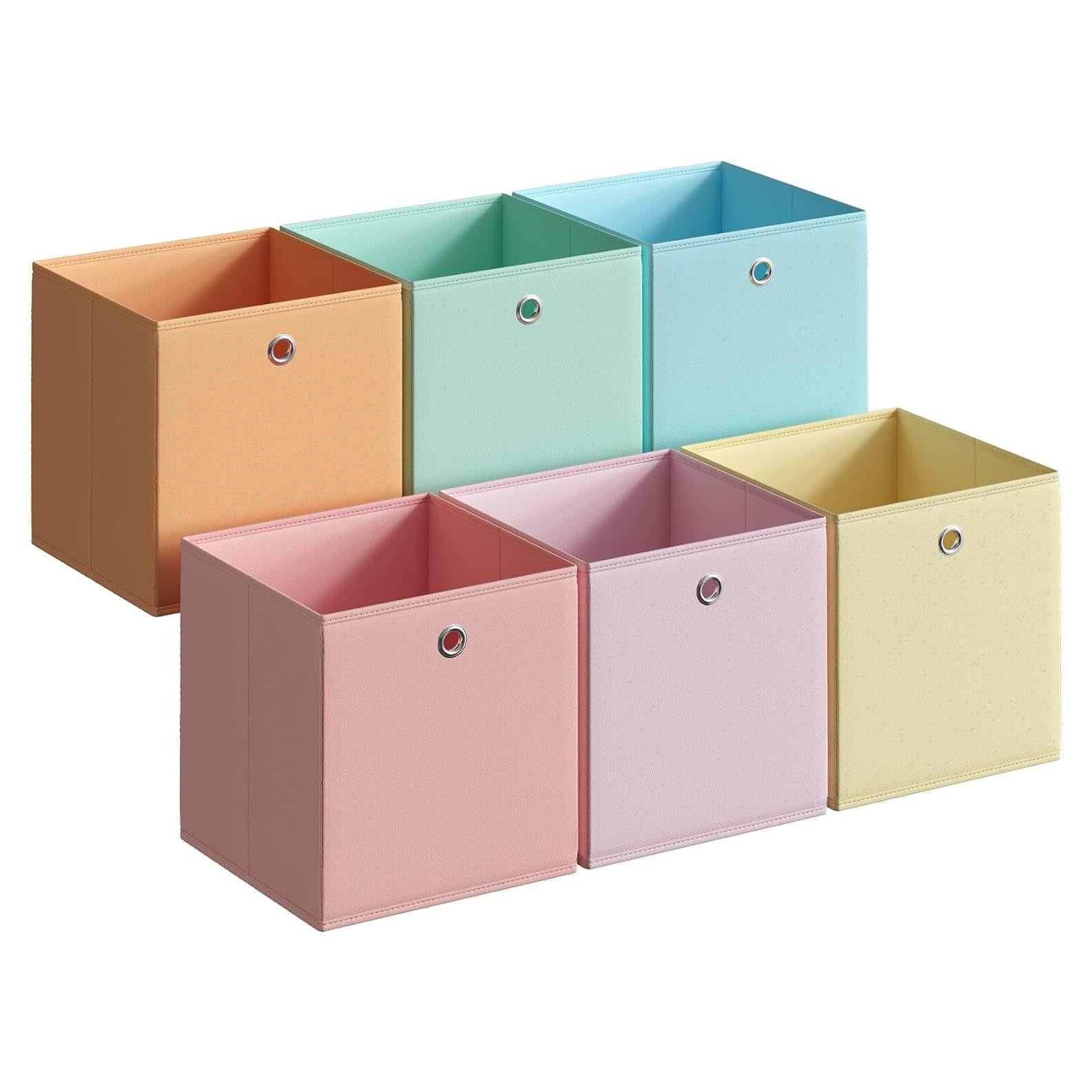 Set de 6 Cajas de Almacenamiento Plegables SONGMICS 26x26x28 cm