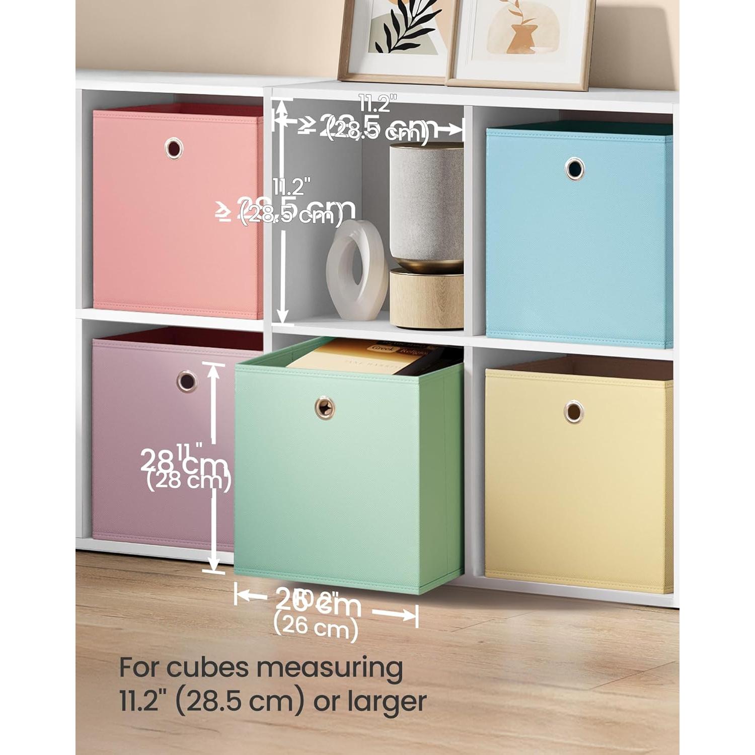 Set de 6 Cajas de Almacenamiento Plegables SONGMICS 26x26x28 cm