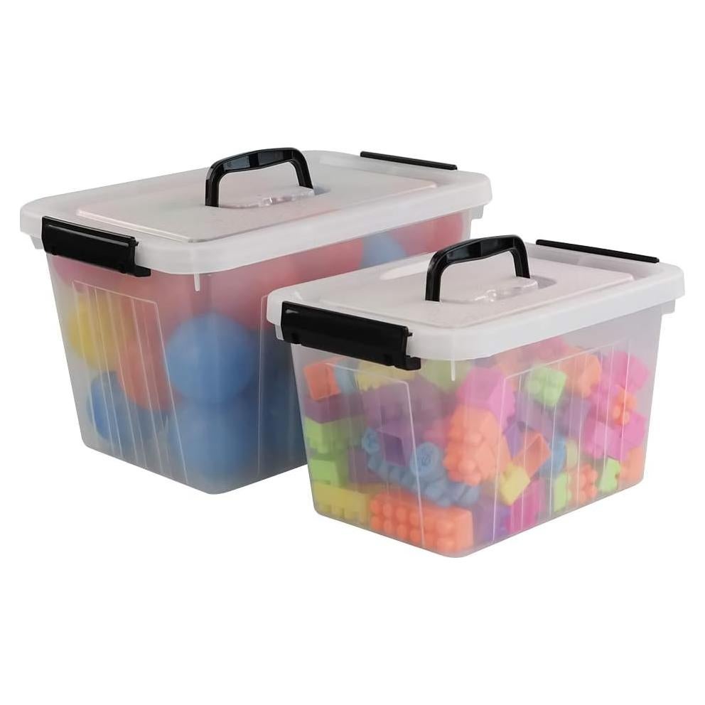 Caja Plástica de Almacenamiento Obstnny 18 Cuartos Transparente