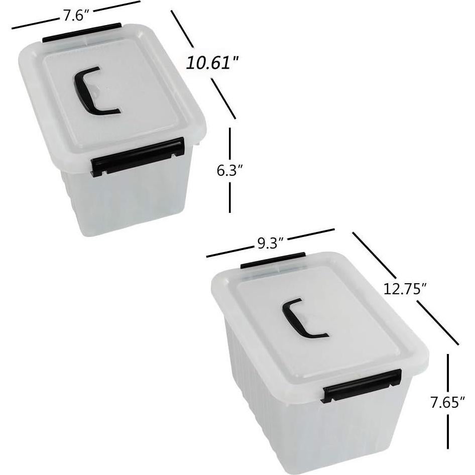 Caja Plástica de Almacenamiento Obstnny 18 Cuartos Transparente