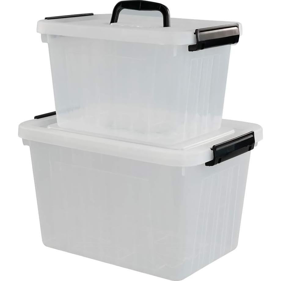 Caja Plástica de Almacenamiento Obstnny 18 Cuartos Transparente