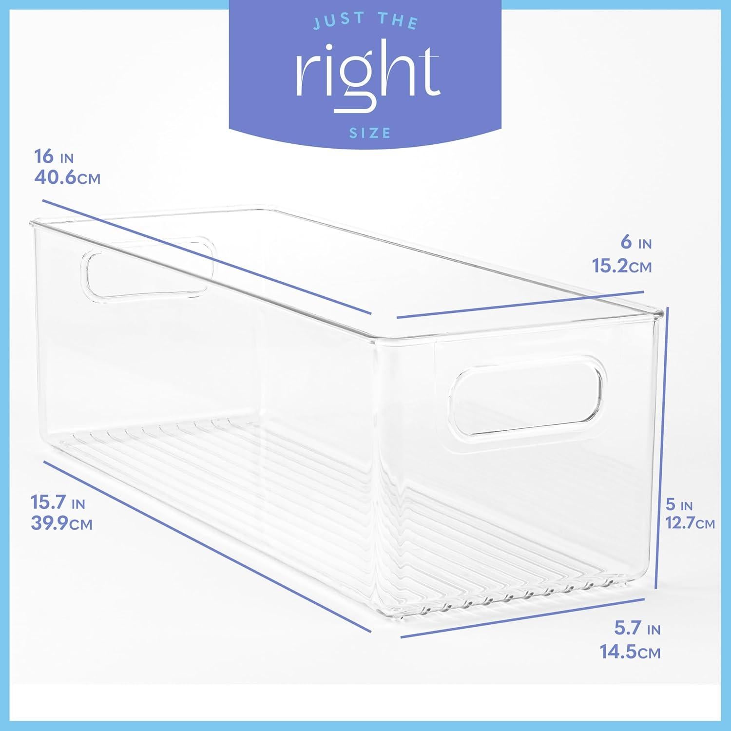 Contenedor de Almacenamiento Plástico Primebox 2 Pack 40.6x15.2x12.7cm