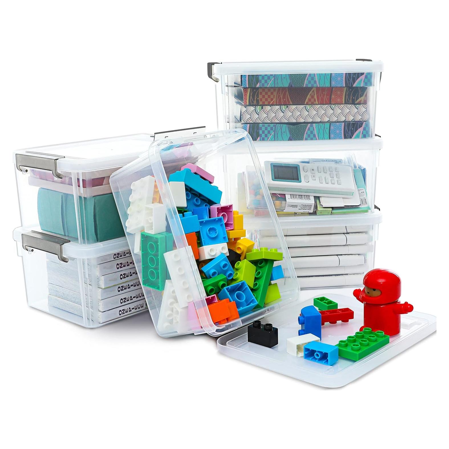 Citylife 6 Contenedores de Almacenamiento Apilables 3L