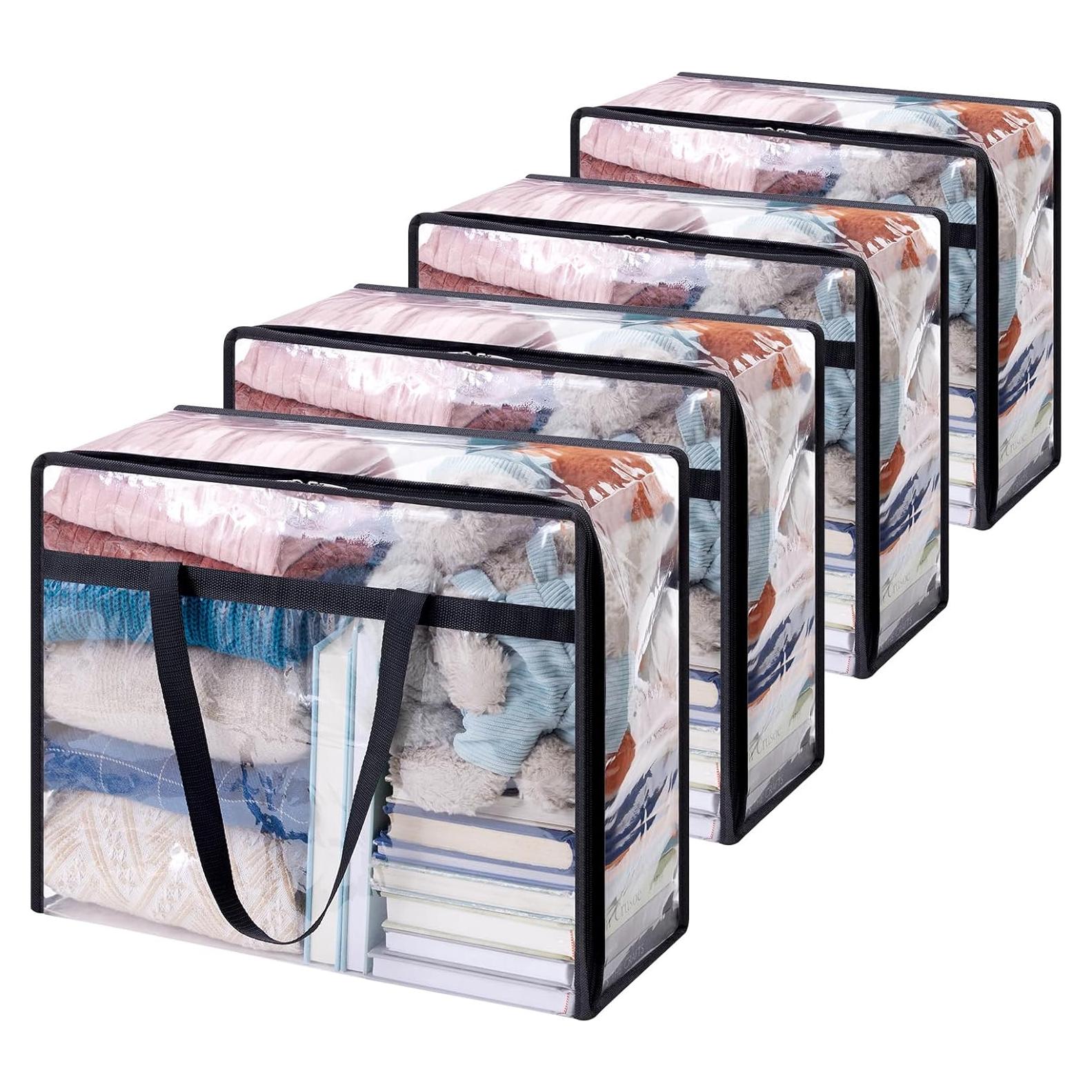 Bolsas de Almacenamiento Transparentes Lifewit 40L - 4 Piezas