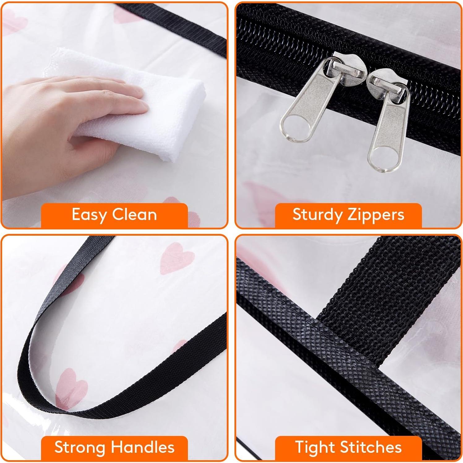 Bolsas de Almacenamiento Transparentes Lifewit 40L - 4 Piezas