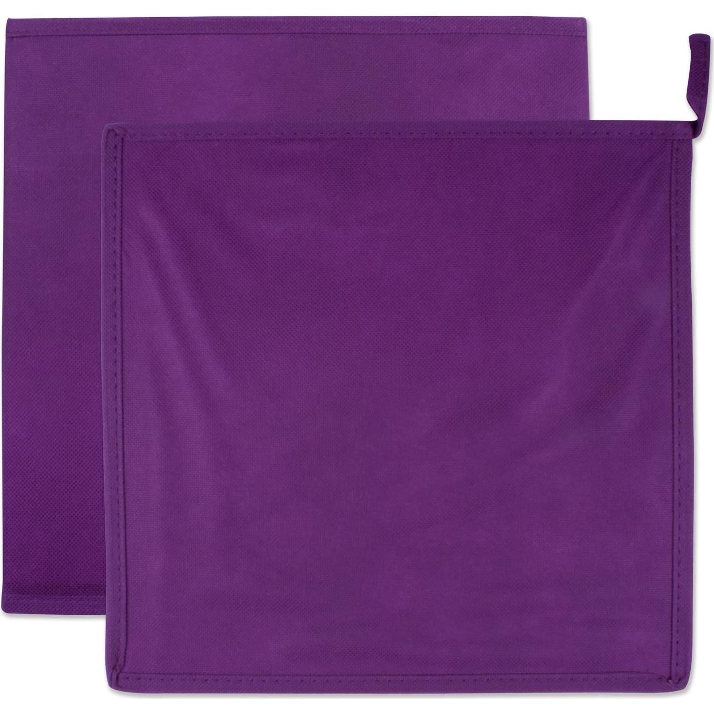 Cajas de Almacenamiento DII 4 Piezas 28x28x28 cm Berenjena