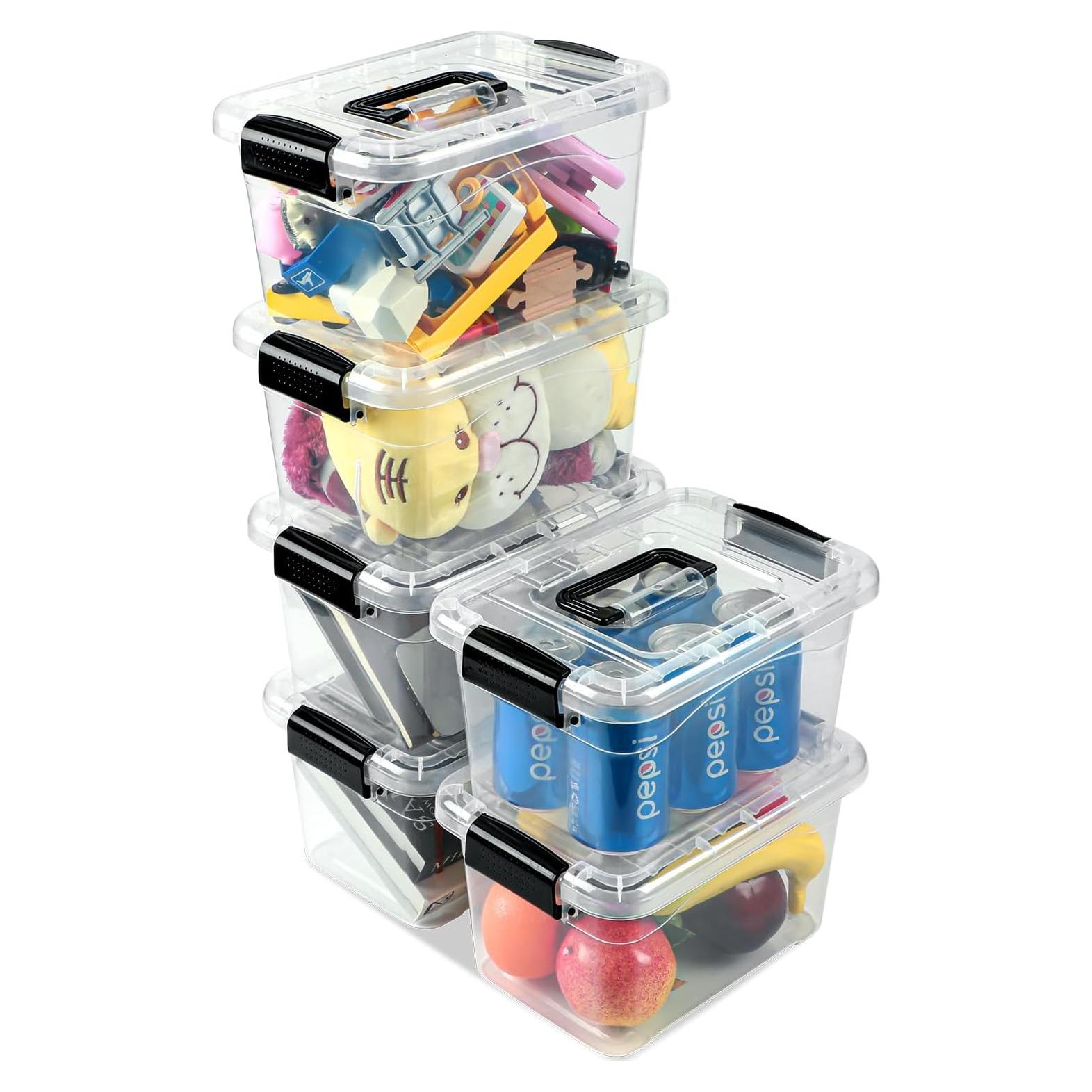 Bins de Almacenamiento Apilables EOENVIVS 6 Paquetes 6.61L