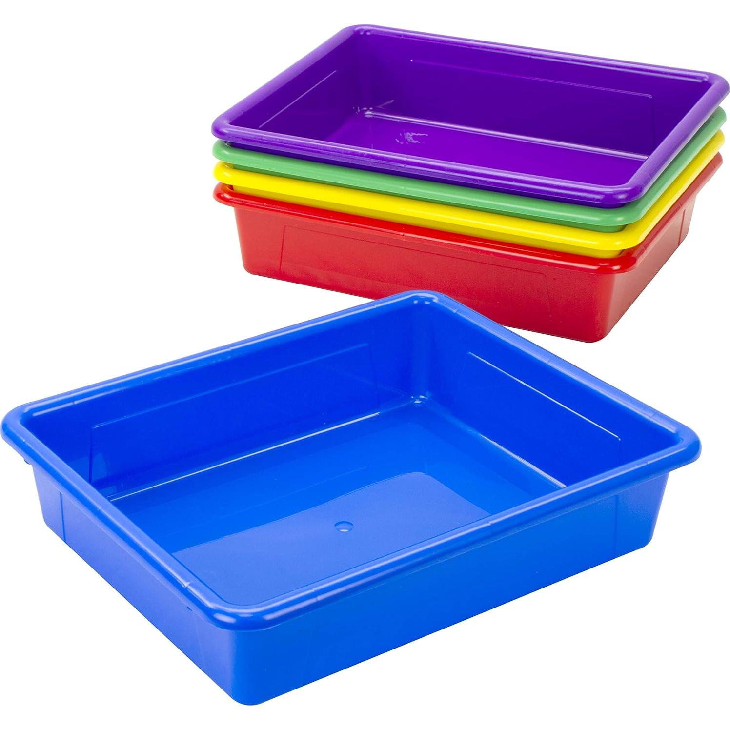 Bandeja de Almacenamiento Plana Storex - 5 Unidades Tamaño Carta