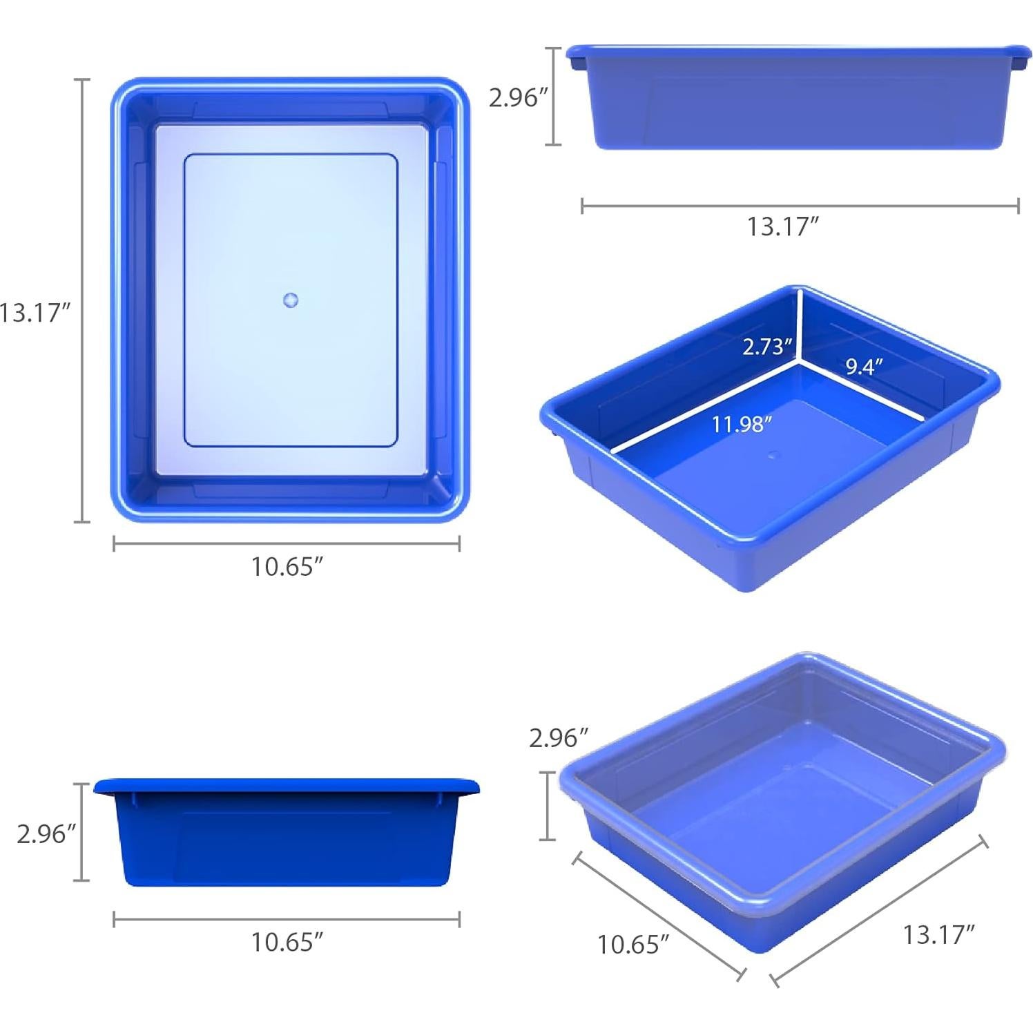 Bandeja de Almacenamiento Plana Storex - 5 Unidades Tamaño Carta