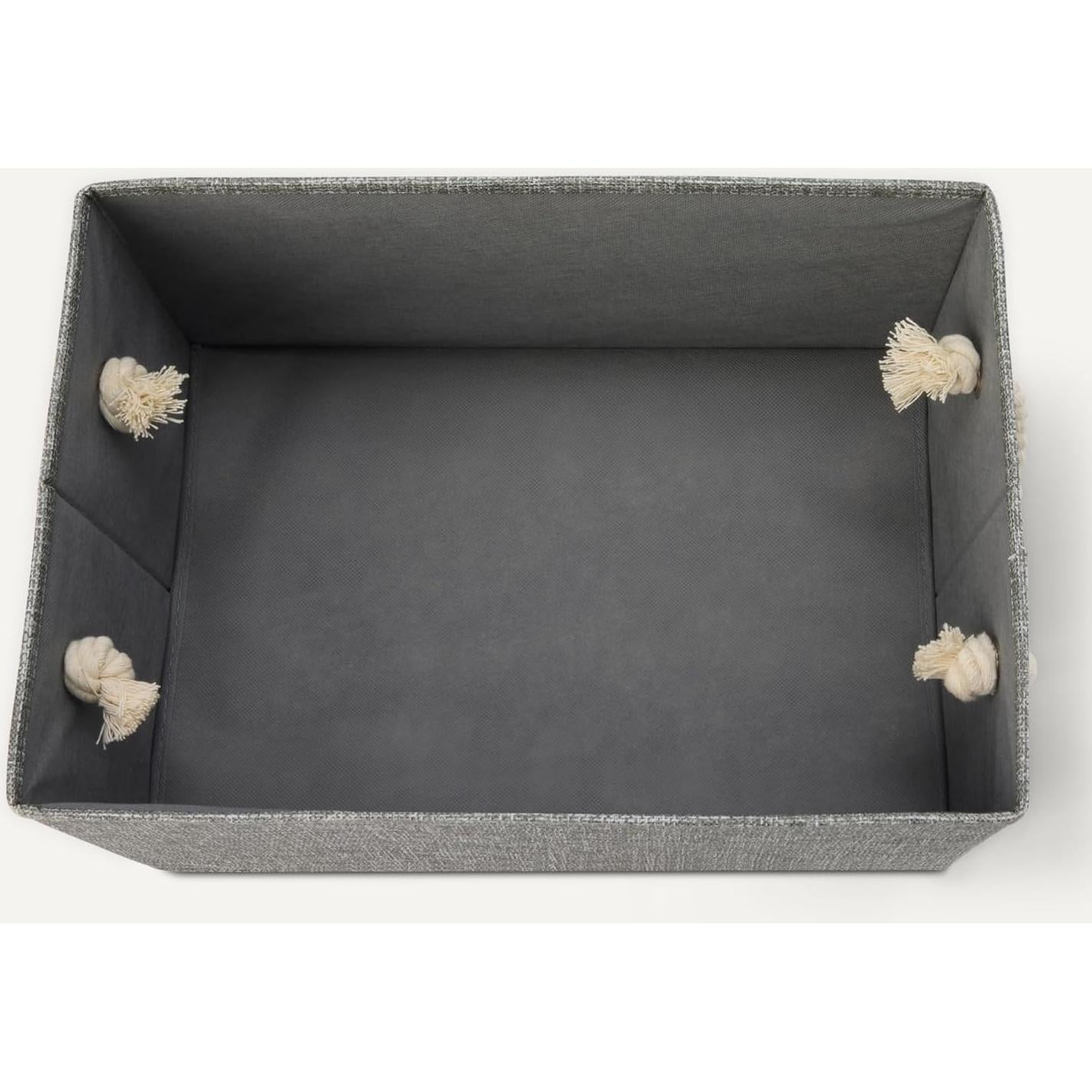 Cajas de Almacenamiento Plegables Amazon Basics 3 Pzas Carbón