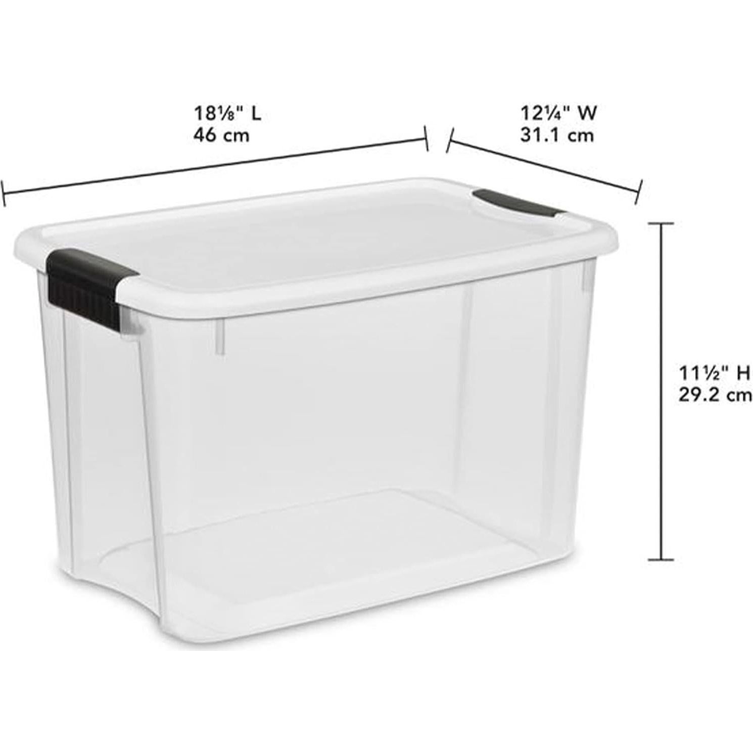 Contenedores de Almacenamiento Sterilite 30 y 18 Cuartos - 12 Piezas