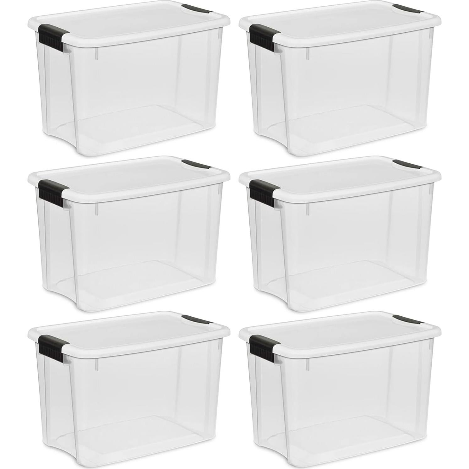 Contenedores de Almacenamiento Sterilite 30 y 18 Cuartos - 12 Piezas