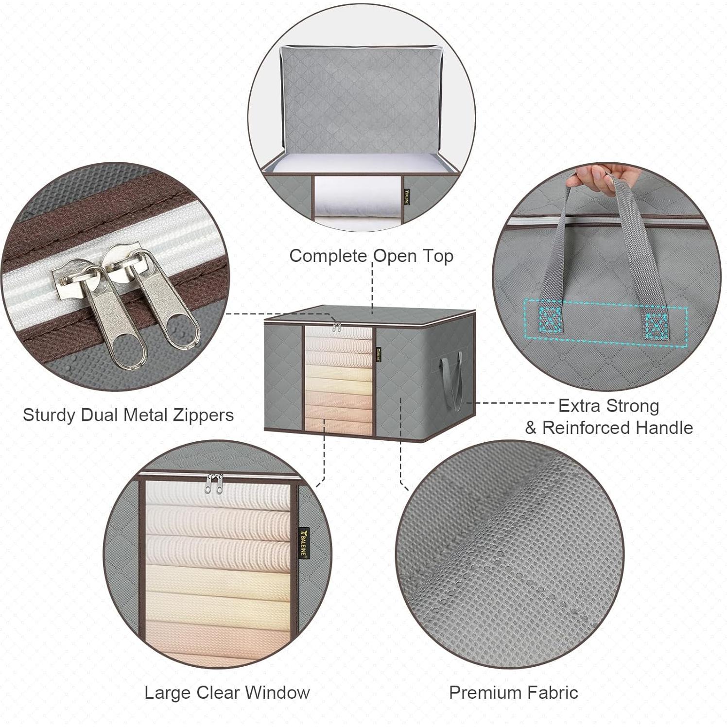 Bolsas de Almacenamiento BALEINE 90L 2 Paquete Gris