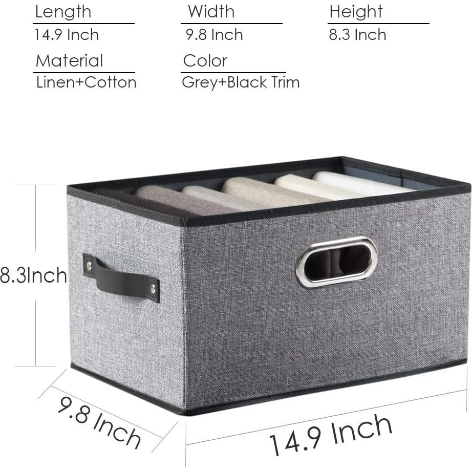 Cajas de Almacenamiento Plegables Prandom 3 Unidades 37.8x24.9 cm