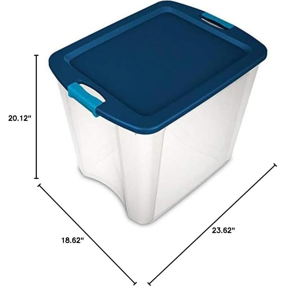 Contenedor de Almacenamiento Sterilite 98 Litros Azul