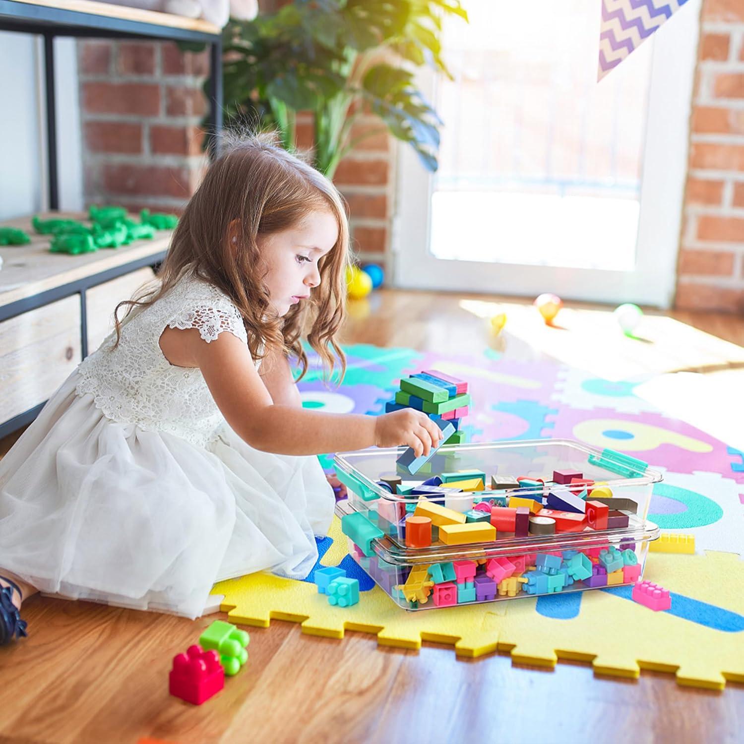 Contenedores de Almacenamiento Vtopmart 6 Qt Transparentes - Paquete de 4