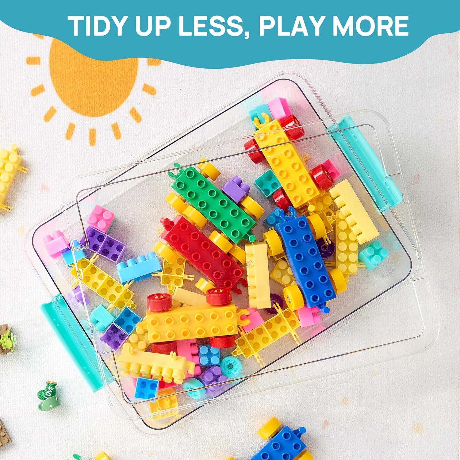 Contenedores de Almacenamiento Vtopmart 6 Qt Transparentes - Paquete de 4