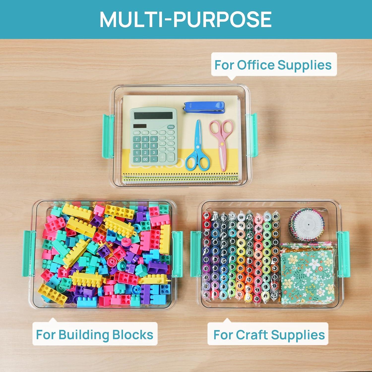 Contenedores de Almacenamiento Vtopmart 6 Qt Transparentes - Paquete de 4