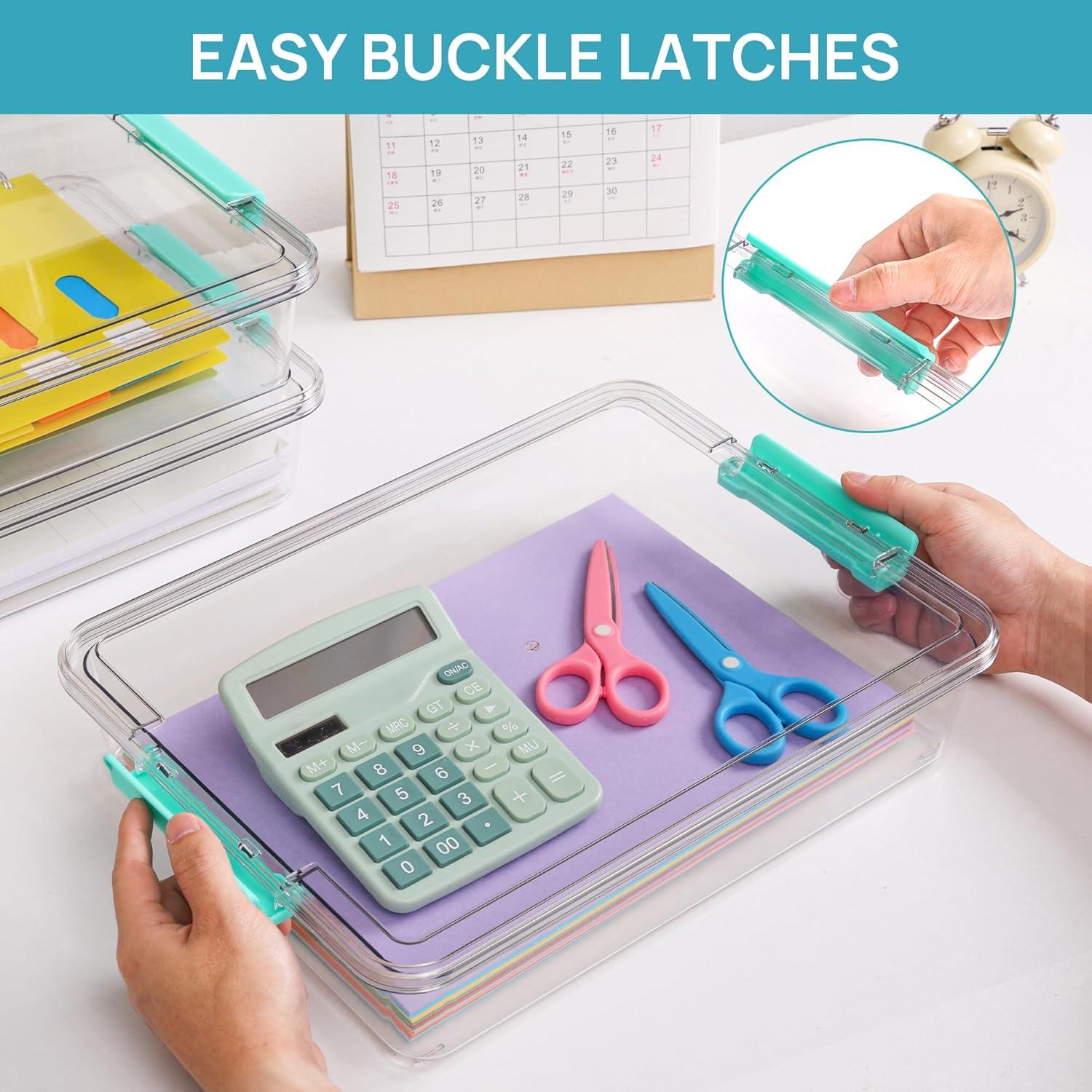 Contenedores de Almacenamiento Vtopmart 6 Qt Transparentes - Paquete de 4