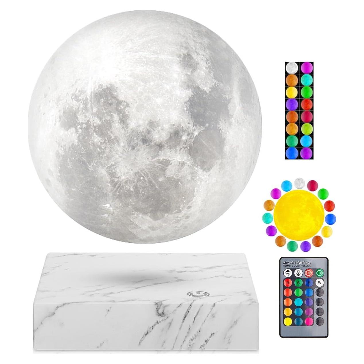 Lámpara de Luna Flotante VGAzer 16 Colores Luz Nocturna